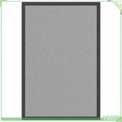 Paillasson - FAFEISY - 4105634 - Gris - 40x60 cm - Polypropylène touffeté antidérapant (1/5)