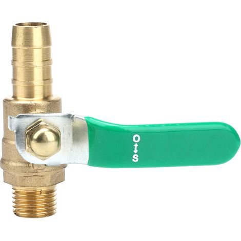 Robinet À Bille En Laiton G1/4 Vers 8mm Pour Tuyau Flexible Arrosage Jardinage 1 Pièce (1/5)