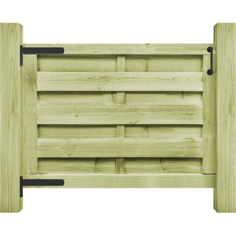 Portillon Bois de pin imprégné 100x75 cm Vert vidaXL
