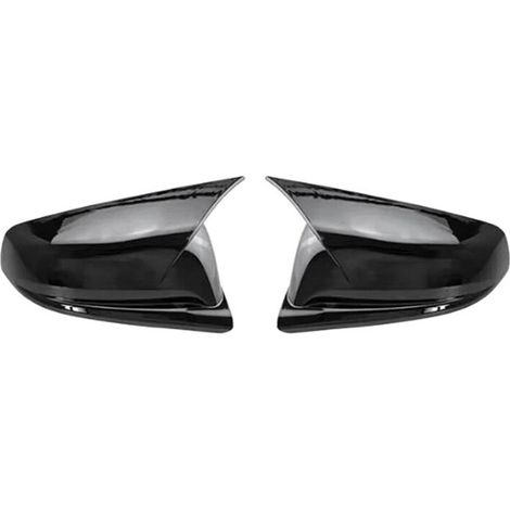 Cubierta de espejo lateral para automóvil, panel embellecedor, adhesivo ABS para Malibu 2012-2015 EE. UU., negro brillante (1/2)