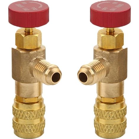 Sicherheitsventiladapter für Klimaanlagenflüssigkeit, kompatibel mit den Kältemitteln R410a und R22 (1/5)