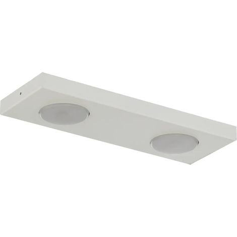 [GEBRAUCHT] B-Ware Deckenlampe Hero Deckenleuchte Weiß Metall Lampe Für Wohnraum 35 X 12 Cm Gx53