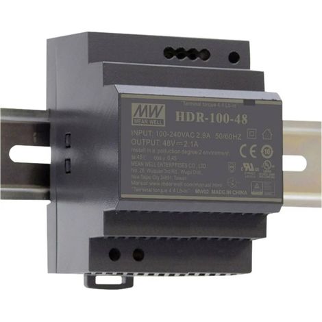 [NEUWERTIG] B-Ware Mean Well Netzteil Stromversorgung Hutschienen Netzteil Din Rail Getaktet 48 Vdc