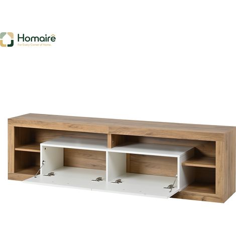 TV-Ständer aus Partikelplatte NATÜRLICH und Polyester 180 x 35.5 x 50 cm HOMAIRE (1/5)