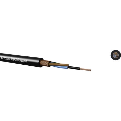Elektrokabel kabeltronik sensocord 5x0.09 mm schwarz