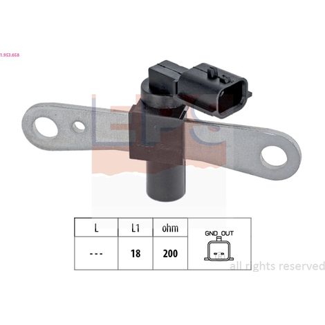Capteur d'angle, vilebrequin EPS 1.953.658 DACIA 131828 23731-4AA0A 23750-00Q1D