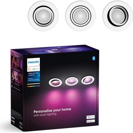 Philips Hue White & Color Ambiance Centura Spot Weiß Pack 3