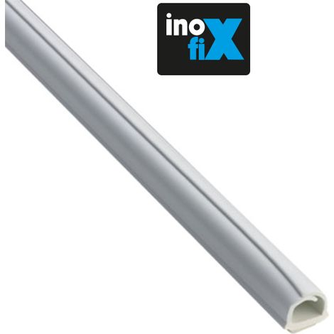 Lot de 4 gaines adhésives Cablefix 5,5 x 5 mm blanc – Fixation sans perçage sur surfaces difficiles – Plastique isolant auto-extinguible – Inofix