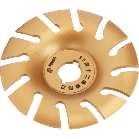 12-zahnige Edelstahl-Schleifscheibe für Holz, 95-mm-Holzschleifscheibe, Winkelschleiferzubehör, Gold (1/5)