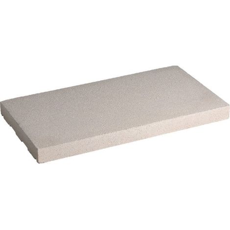 Cubremuros Duero 50 cm - Losa plana con goterón que evita manchas de óxido - 50 × 30 × 4 cm - Unidad - Blanco