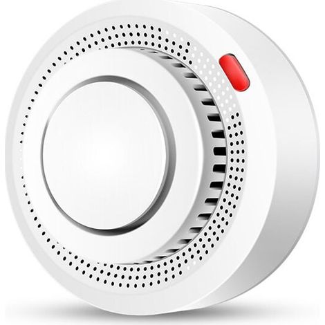 Intelligenter Rauchmelder mit fortschrittlichem fotoelektrischem Sensor, Fernüberwachung per App, 10 Jahre Batterielebensdauer, 85 dB Alarm. 1 Stück (1/4)