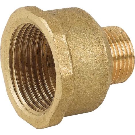 PROLUNGA RIDOTTA FEMMINA/MASCHIO IN OTTONE GIALLO 3/4"" x 1/2