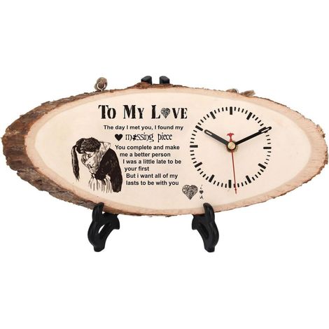 Reloj sagrado de madera silencioso – creativo y flexible – decoración rústica para el dormitorio – multifuncional