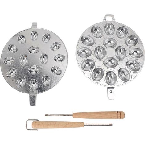 Keksform mit 16 Mulden, antihaftbeschichtet, oval, für die heimische Bäckerei, Stil 2