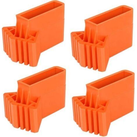 4 Pièces Couvre-Pieds D'échelle,Pieds D'escalier Antidérapants en PVC pour Escaliers Revêtements en Caoutchouc Antidérapants, Coussin de Protection D'échelle pour échelles Télescopiques,etc (1/4)