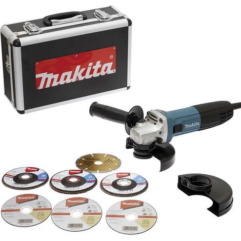 Amoladora MAKITA Ø125 mm 720W + 7 Discos, caja - GA5030RSP6