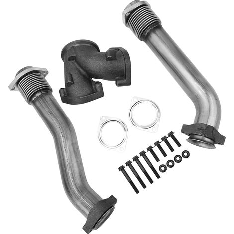 Kit Tuyaux Souples Turbo Collecteur Échappement Diesel Compatible Ford 7.3L Powerstroke 1994-2003 (1/5)