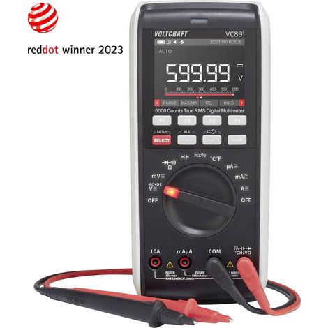 VOLTCRAFT VC891 Multimetro portatile digitale Data logger CAT III 1000 V, CAT IV 600 V Display (Counts): 60000 (1/5)