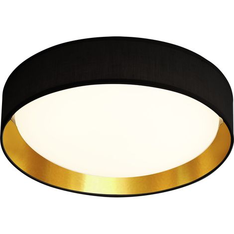 Lampada da soffitto apparecchio paralume in oro nero ufficio camera da letto soggiorno illuminazione (1/5)