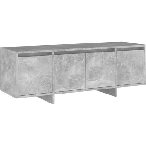 Meuble TV Gris béton 120x30x40,5 (1/5)