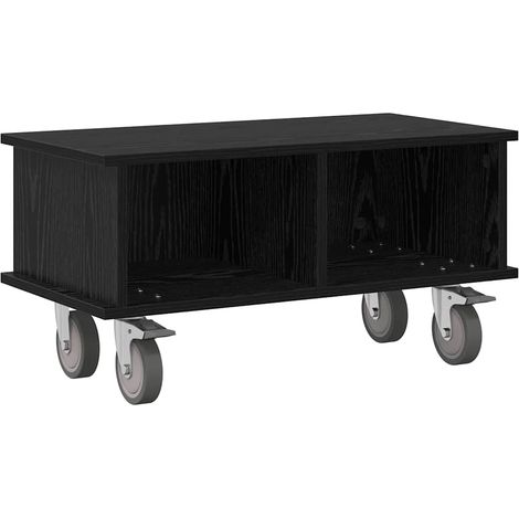 Meuble TV Chêne noir 68,5 x 35 x 35 cm Bois d'ingénierie