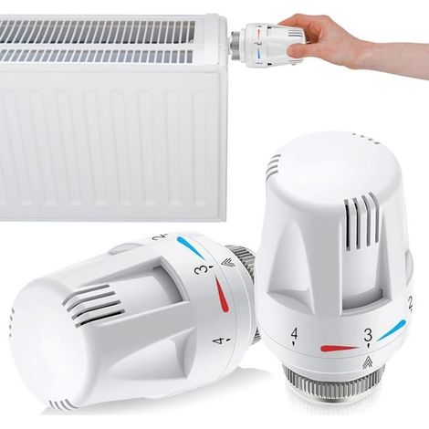 2-teiliger Thermostat-Heizkörperventilkopf – Heizkörperventil – Ersatzventilkopf – Heizkörperthermostat M30 x 1,5 (1/5)