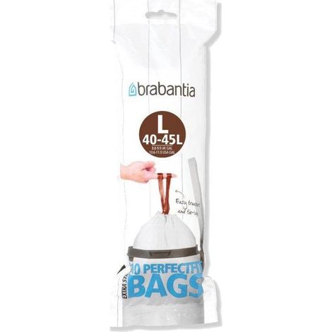Brabantia PerfectFit Sacchetti Spazzatura Tipo L 40-45 Litri 10 Pezzi