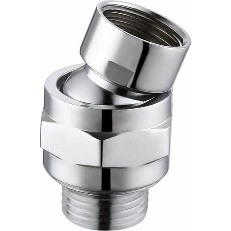 Connecteur de Douche Rotule Pivotante en Laiton Universel G12 Chrome (1/4)