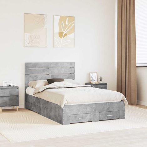 Bettgestell mit Schubladen mit Kopfteil Holzwerkstoff (1/5)