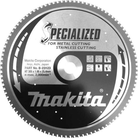 LAME CARBURE 305 100D INOX LC1230 MAKITA B-23123-BULK