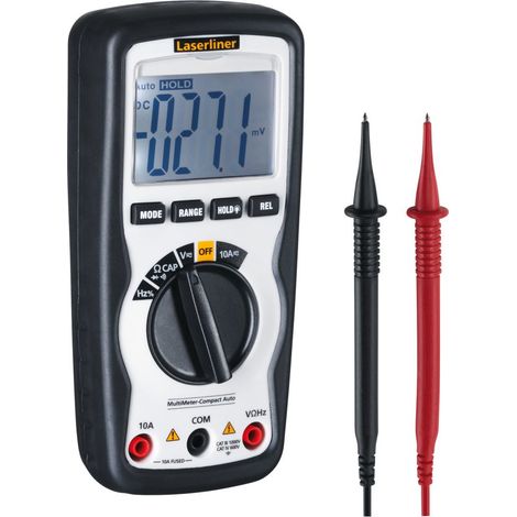 Laserliner MultiMeter-Compact Auto negro y blanco herramienta electricista (1/4)