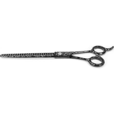 Professional 25 denti forbice blender nera per toelettatura 22 cm