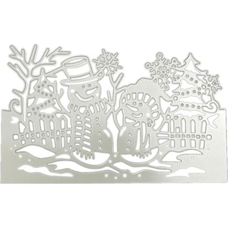 Weihnachtsschneemann-Stanzformen für Grußkarten, Geschenkkartenherstellung und Scrapbooking