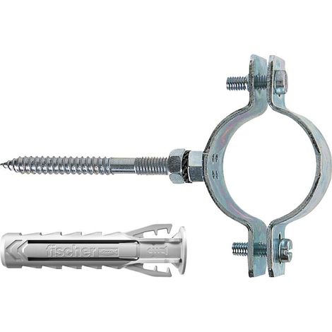 Collier CPT 1-1/2" pour fixation de tuyaux en métal, diamètre tubes de 45 mm à 49 mm, comprend cheville SX Plus 10 et vis double M8, 567676 (1/3)