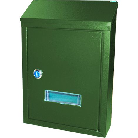 Bambu buzón exterior metal vertical verde 320x235x80 mm