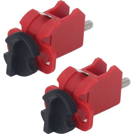 Dispositif de verrouillage de disjoncteur en 2 pièces, tige de traction, verrou de disjoncteur miniature, verrou de disjoncteur de qualité industrielle, dispositif Loto pour verrouillage électrique (1/5)