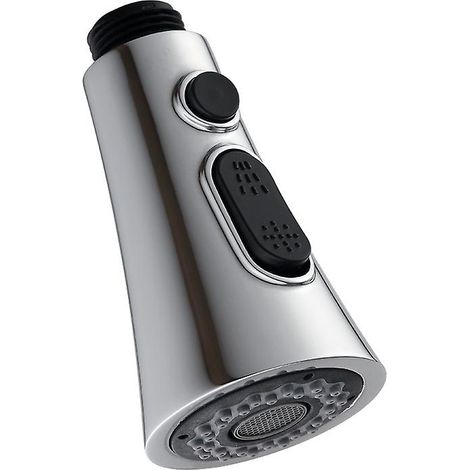 Pommeau de douche de robinet de cuisine - Douche chromée à 3 jets avec bouton pause (G1/2) (1/5)