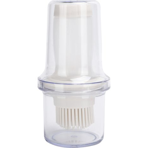 Bouteille d'huile barbecue en silicone avec pinceau et couvercle anti-poussière, outil de pâtisserie pour sauces à la maison