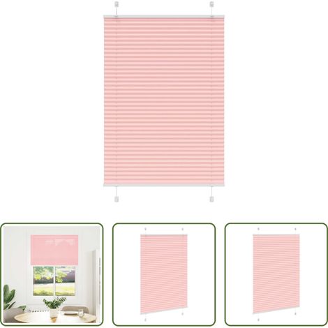 Sichtschutz -  Plissee Rosa 90x150 cm Stoffbreite 89,4 cm Polyester (1/5)