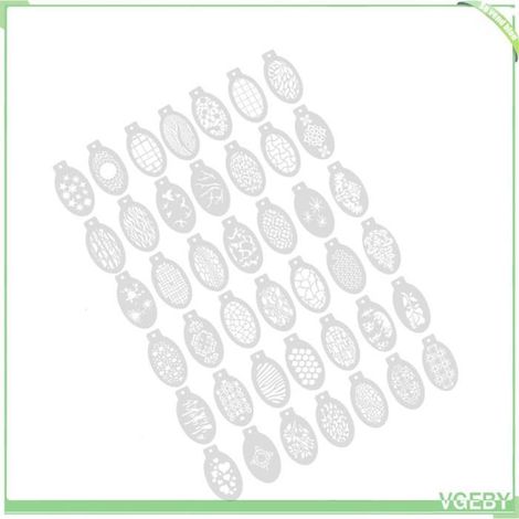 Pochoirs peinture visage - FAFEICY - 42 modèles - Réutilisables - PP - Support inclus (1/5)