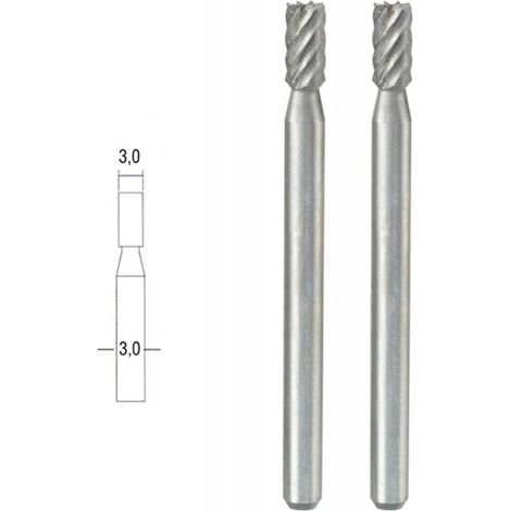 Fraise en acier wolfram-vanadium cylindrique - Proxxon