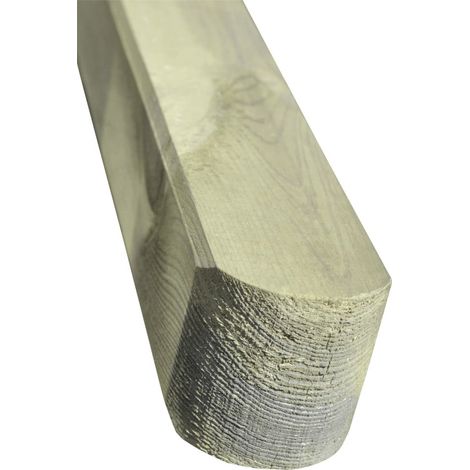 Rundkopfpfosten 180 x 7 x 7 cm kesseldruckimprägniert Holzpfosten Zaunpfosten (1/3)