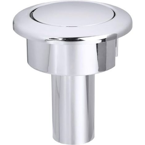 Druckknopf, runder Kopf, ABS, Chrom-Finish, für 38–44 mm Spülkästen, Badezimmer (1/5)