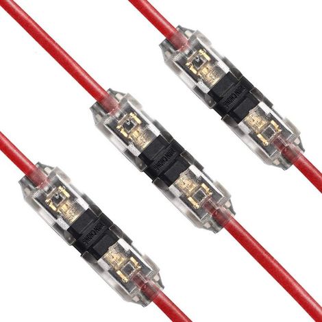 12 pcs Connecteur de Câble Métrique H 20/22 AWG, Connecteur Rapide de Fil Électrique pour Voiture, Lumière et Audio (1/5)