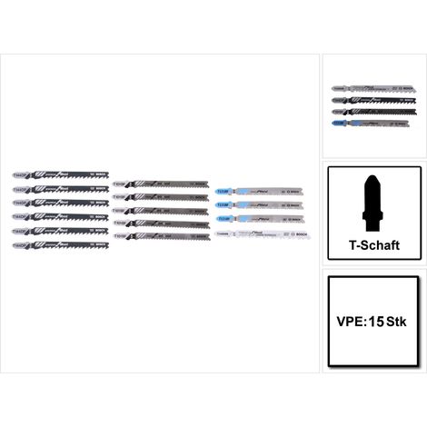 Bosch PRO Stichsägeblatt-Pack Holz und Metall 15-tlg. - 2607011437