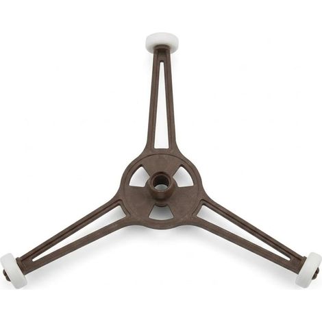 1 Pièce Anneau Support Micro-Ondes (3 Bras), 17,8 cm, Hauteur Rouleaux 16 mm, Remplacement Universel pour Plateau en Verre (1/5)