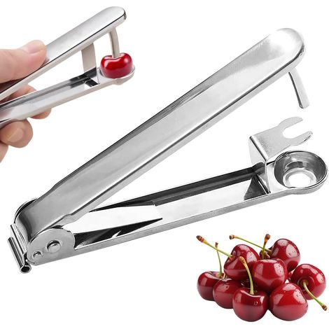 1 Dénoyauteur Manuel, Plastique ABS Et Lame Inox, Ergonomique Pour Cuisine, Compact Pour Cerises Prunes Olives (1/5)