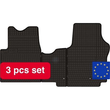 Tappetini in gomma su misura per Fiat Talento (2016-2020), realizzati in gomma resistente, leggeri, con zona pedali rinforzata e facili da pulire. (1/5)