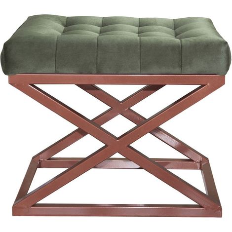 Pouf capraz - cuivre vert 81471510 81471510 81471510 81471510 (1/2)