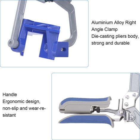 Fixateur d'Angle Polyvalent pour Menuiserie - Outil de Perçage Précis et Fixation Stable-KZQ (1/5)